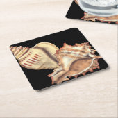 芸術的貝殻 スクエアペーパーコースター (アングル)