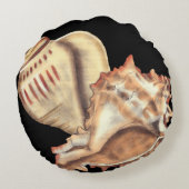 芸術的貝殻 ラウンドクッション (裏面)