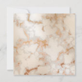 *~芸術的金ゴールド大理石結婚静脈 招待状 (裏面)