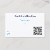 芸術的銀河系名刺 名刺 (裏面)