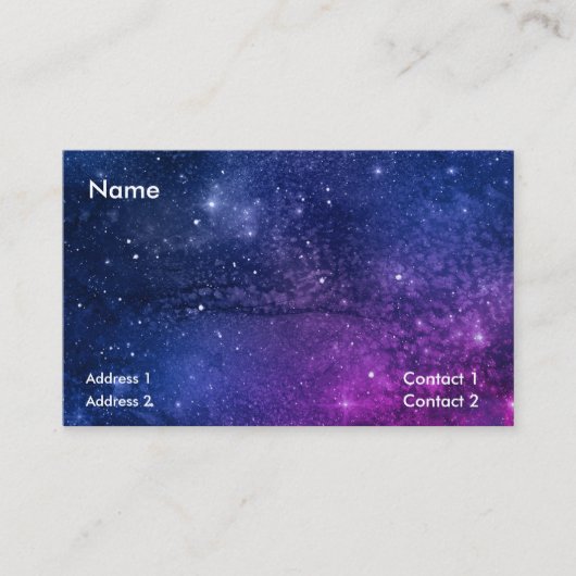 芸術的銀河系名刺 名刺 (正面)