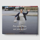 芸術的開花ヴィンテージフローラ退職パーティー ゲストブック (裏面)