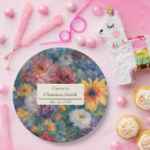 芸術的開花ヴィンテージフローラ退職パーティー ペーパープレート (パーティー)