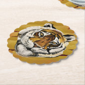 芸術的顔の絵画 ペーパーコースター (アングル)