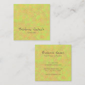 芸術的鮮やかフローラ抽象芸術プロフェッショナル スクエア名刺 (正面/裏面)