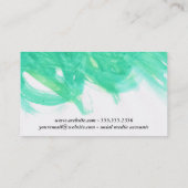 芸術的 |アクアブルー 名刺 (裏面)