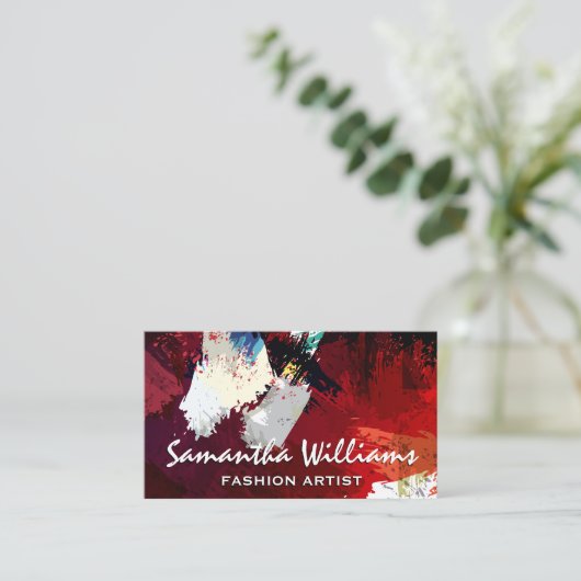 芸術的 | アートストロモダンークエクスチャ 名刺 (スタンド正面)