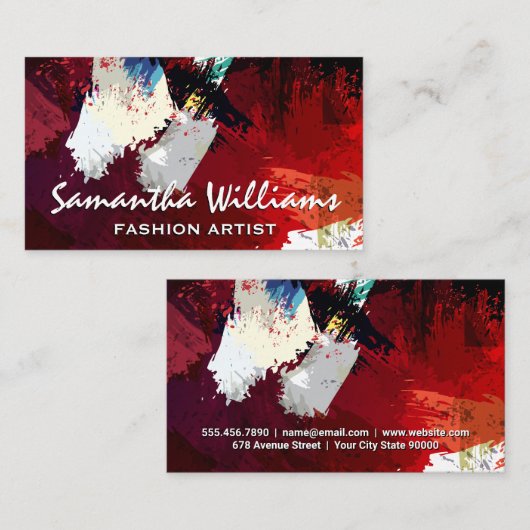 芸術的 | アートストロモダンークエクスチャ 名刺 (正面/裏面)