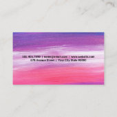 芸術的 |アートモダンストロ絵を描ークテクスチャ 名刺 (裏面)