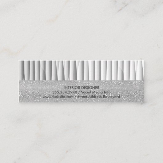 芸術的 |インテリアデザイン |写真の続編 スキニー名刺 (裏面)