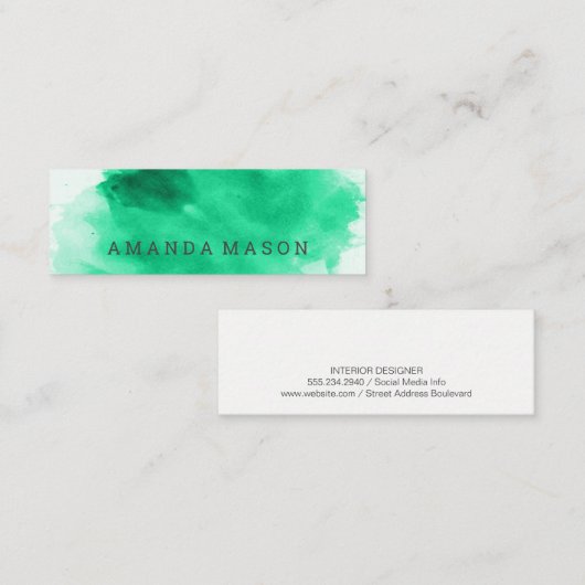 芸術的 |インテリアデザイン |抽象芸術アー絵を描ト スキニー名刺 (正面/裏面)