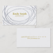 芸術的 |シルバーグリッター 名刺 (正面/裏面)