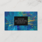 芸術的 |スパッタ |モダン美容師 名刺 (裏面)