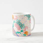 芸術的&ビューティフルコラージュマグ | マルチカラー コーヒーマグカップ (正面右)