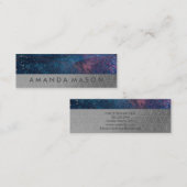 芸術的 |ファッショナブルなラックス三角形パターン スキニー名刺 (正面/裏面)