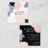 芸術的&モダン絵を描抽象芸術ストローク スクエア名刺 (正面/裏面)