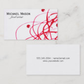 芸術的 | レッド 名刺 (正面/裏面)