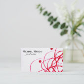 芸術的 | レッド 名刺 (スタンド正面)