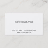 芸術的 |紫/ピンク 名刺 (裏面)