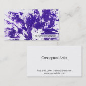 芸術的 |紫 名刺 (正面/裏面)