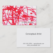 芸術的 | 赤II 名刺 (正面/裏面)