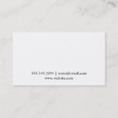 芸術的 | 金ゴールドテクスチャ 名刺 (裏面)