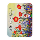 芸術的Greeting Flexible Magnets 恋しく思 You マグネット (縦)