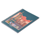 芸術的New York Skyline Notebook - パーソナライズされた ノートブック (左側)