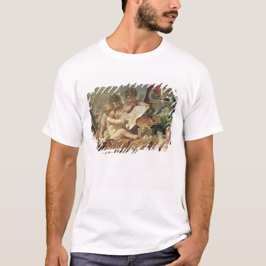 芸術1761年を教えている天才 Tシャツ (正面)