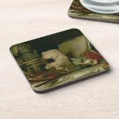 芸術1769年の属性(キャンバスの油) コースター (左側)