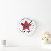 芸術24/7 ラウンド壁時計 (ホーム)