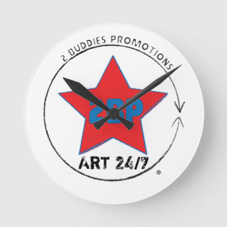 芸術24/7 ラウンド壁時計