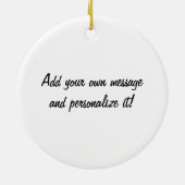 芸術-それは感じの円形のオーナメントです セラミックオーナメント (裏面)