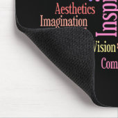 芸術、インスピレーション、表現-創造的な人 マウスパッド (コーナー)