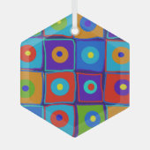 芸術 ガラスオーナメント (正面)