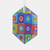 芸術 ガラスオーナメント (正面左)