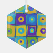 芸術 ガラスオーナメント (正面)