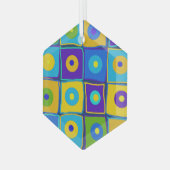 芸術 ガラスオーナメント (正面左)