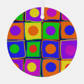 芸術 ガラスオーナメント (裏面)