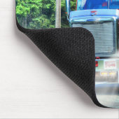 芸術IIIを運転する赤い記録のトラックのハイウェー マウスパッド (コーナー)