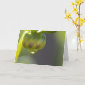 芽および低下の挨拶状 カード (黄色い花)