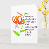 芽が出る カード (黄色い花)