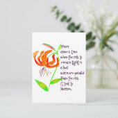 芽が出る ポストカード (スタンド正面)