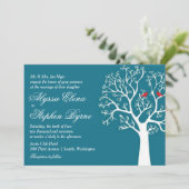 芽の出る木やシャワーに結婚鳥を愛する 招待状 (スタンド正面)