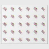 芽の花束の包装紙 ラッピングペーパー (フラット)