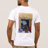 芽の開裂のmyFarcebook.comの鉛管工 Tシャツ (裏面)