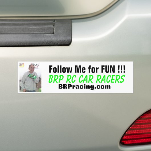 芽は、おもしろいのための私を!後を追います!! 、BRP RC車のレーサー、… バンパーステッカー (車上)