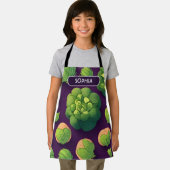 芽キャブレトロパーソナライズされた模様 エプロン (インサイチュ)