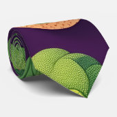 芽キャブレトロパーソナライズされた模様 ネクタイ (ロール)