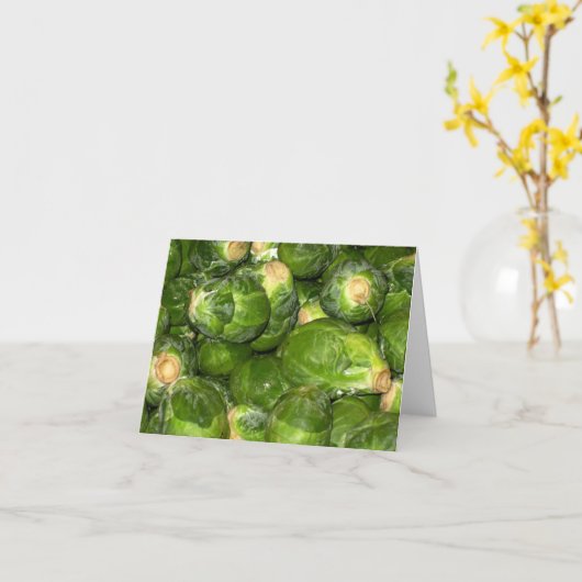芽キャベツ カード (黄色い花)